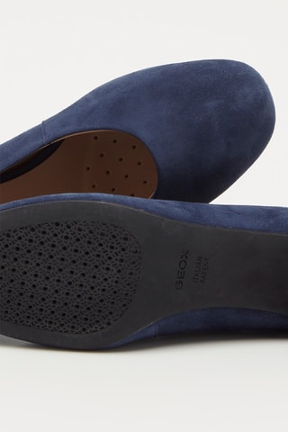 Ballerines en cuir de chèvre nubuck Chloo Mi - Bleu