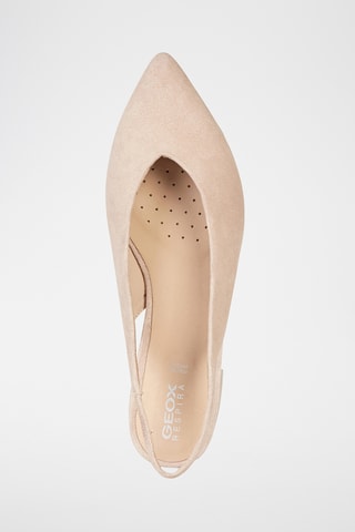 Ballerines en cuir de chèvre nubuck Charyssa - Beige