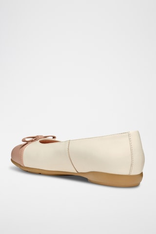 Ballerines en cuir de veau Annytah - Ecru