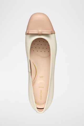 Ballerines en cuir de veau Annytah - Ecru
