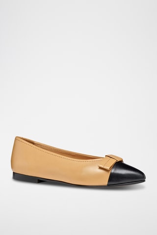 Bailarinas de piel ovina napa Millianee - Beige