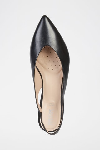 Ballerines en cuir de chèvre Charyssa Noir