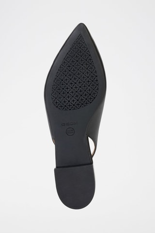 Ballerines en cuir de chèvre Charyssa Noir