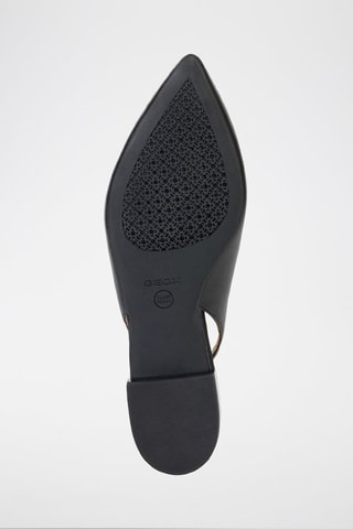 Ballerines en cuir de chèvre Charyssa Noir
