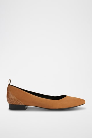 Ballerines en cuir Charyssa - Camel