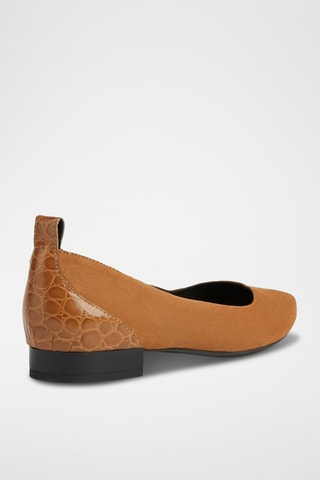 Ballerines en cuir Charyssa - Camel