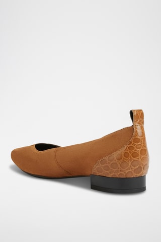 Ballerines en cuir Charyssa - Camel