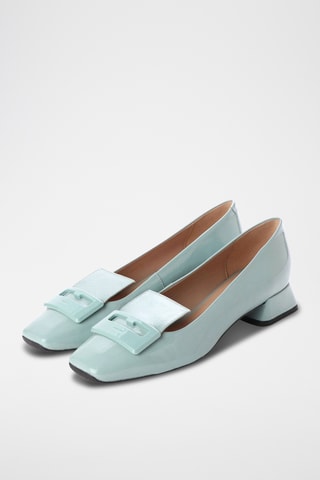 Bailarinas de piel de charol Vivyanne - Verde agua