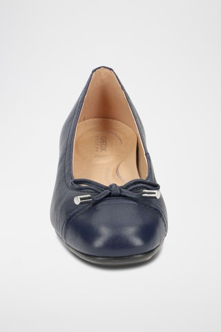 Ballerines en cuir Annytah - Bleu marine