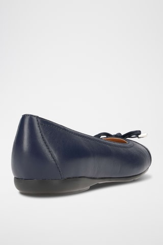 Ballerines en cuir Annytah - Bleu marine