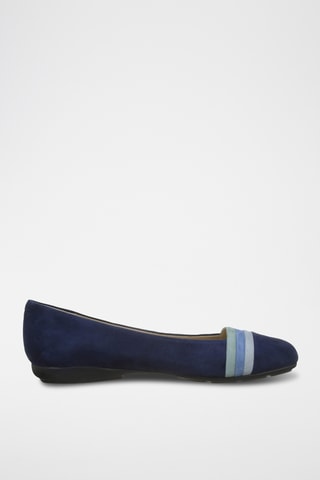 Ballerines en nubuck Annytah - Bleu