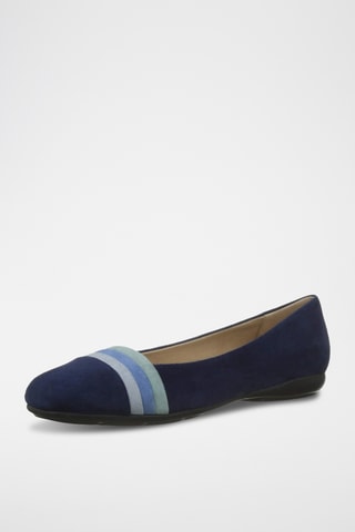 Ballerines en nubuck Annytah - Bleu
