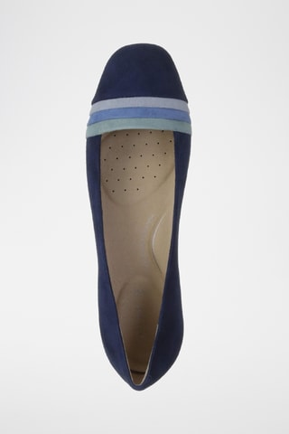Ballerines en nubuck Annytah - Bleu