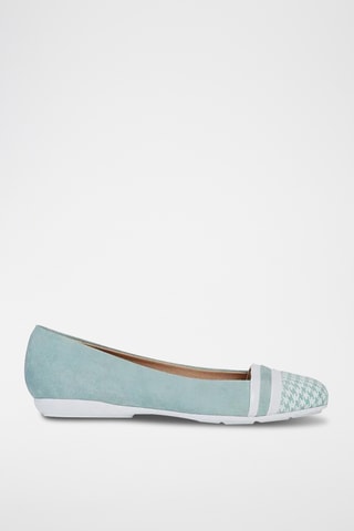 Ballerines en nubuck Annytah - Vert d’eau