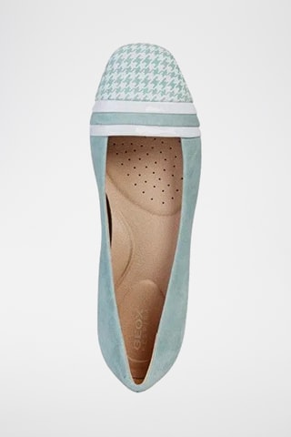 Ballerines en nubuck Annytah - Vert d’eau
