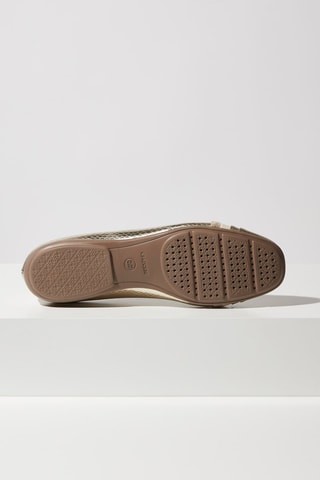 Ballerines en cuir Annytah Doré 