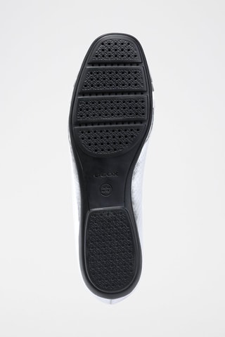 Ballerines en nubuck Annytah Argenté et blanc