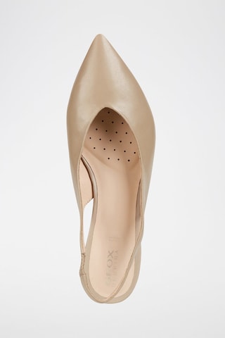 Ballerines en cuir Charyssa Beige
