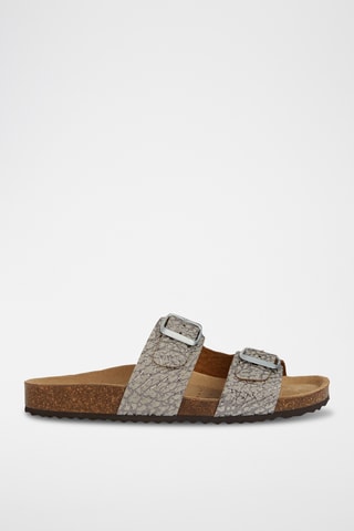 Mules en cuir Brionia L - Beige