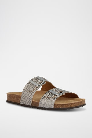 Mules en cuir Brionia L - Beige