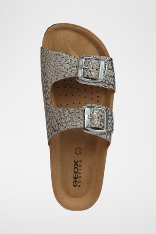 Mules en cuir Brionia L - Beige