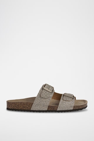 Mules en cuir Brionia L - Beige
