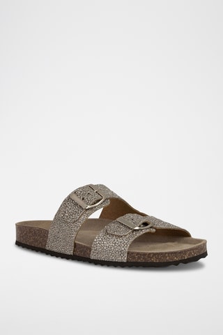 Mules en cuir Brionia L - Beige