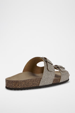 Mules en cuir Brionia L - Beige