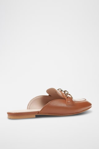 Mules en cuir Llizia - Camel