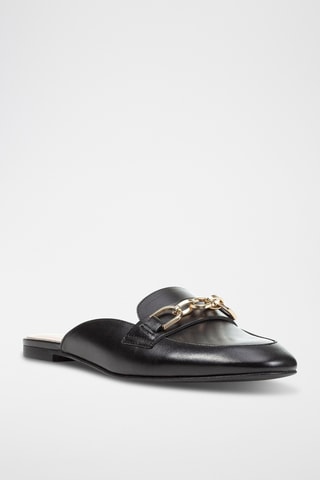 Mules en cuir Llizia - Noir