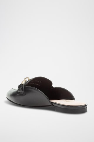 Mules en cuir Llizia - Noir