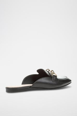 Mules en cuir Llizia - Noir
