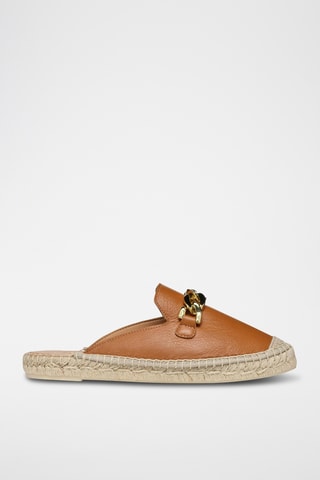 Mules en cuir Lampedusa - Camel