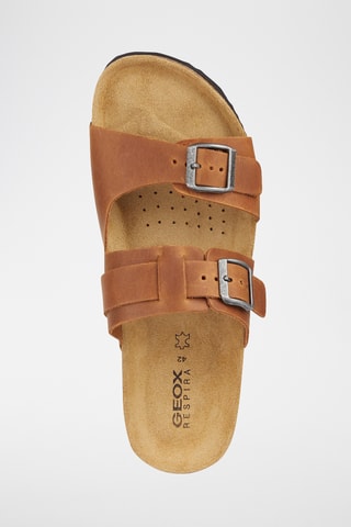 Mules en cuir nappa Ghita - Marron clair
