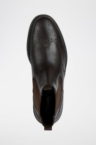 Botas Chelsea de piel Tiberio - Negro
