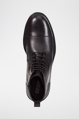 Boots en cuir verni Walk Pleasure - Noir