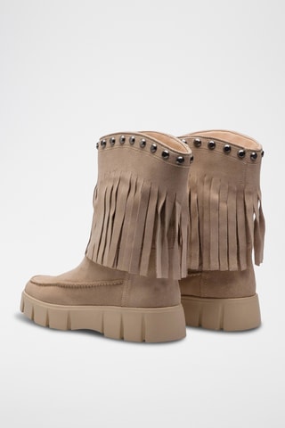 Botines de nobuk Ghoula - Beige