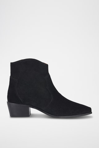 Botines de nobuk Texica - Negro