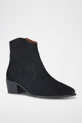 Botines de nobuk Texica - Negro