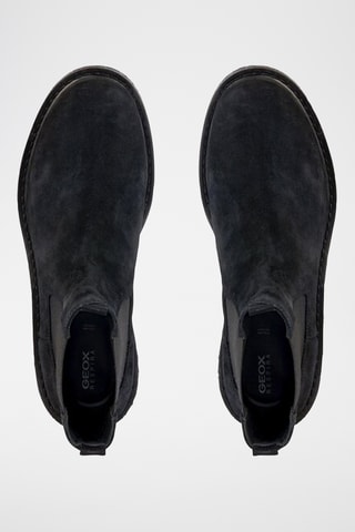 Bottines Chelsea compensées en nubuck Elidea - Noir