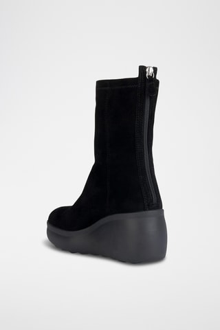 Bottines compensées en nubuck Spherica - Noir
