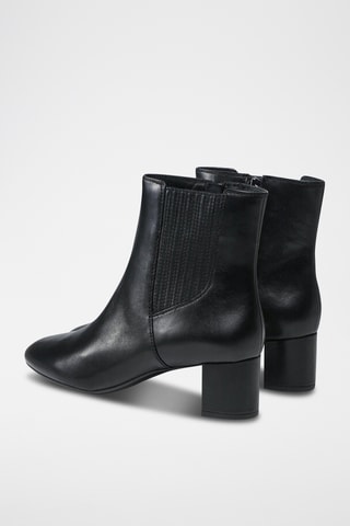 Botines de piel Pheby - Negro