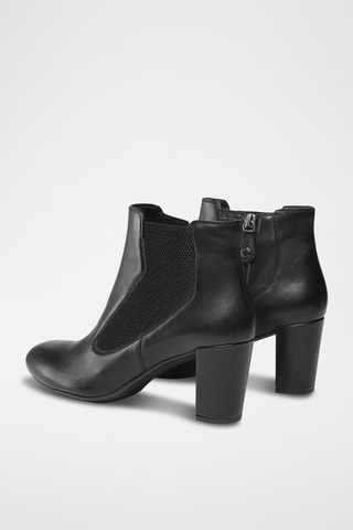 Bottines en cuir - Noir
