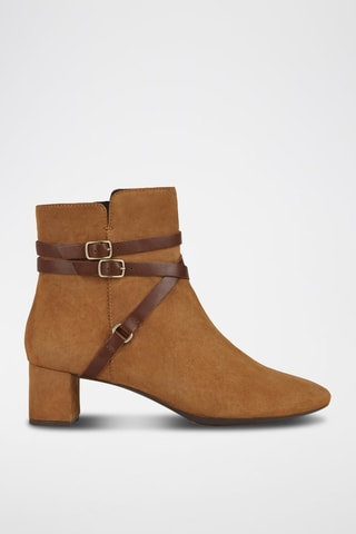 Botines de piel Pheby - Camel
