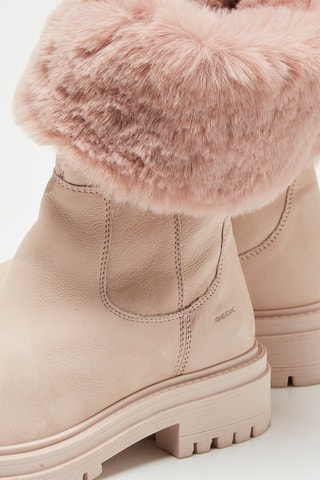 Botines de piel forrados Iridea - Rosa