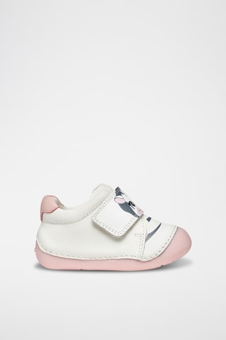 Bottines en cuir Tutim - Blanc et rose