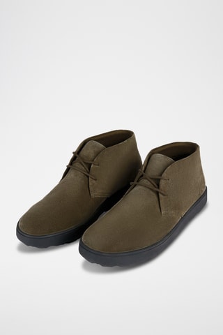 Boots en cuir de veau nubuck Spherica - Taupe