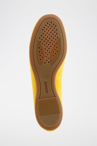 Slippers de piel caprina nobuk Palmaria - Amarillo