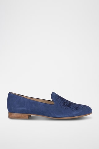 Slippers en nubuck Marlyna - Bleu