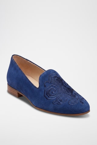 Slippers en nubuck Marlyna - Bleu
